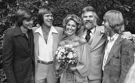 Marianne Gordon and Kenny Rogers on their wedding day.